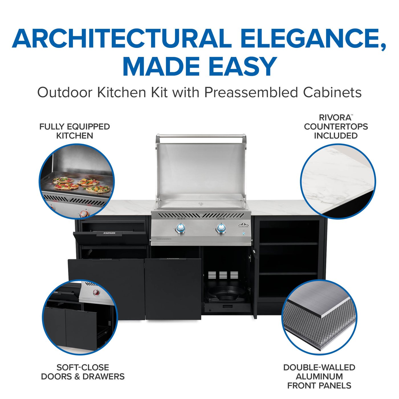 Napoleon Altura Kitchen BIG32FT Propane Altura Luxury Outdoor Kitchen view 2