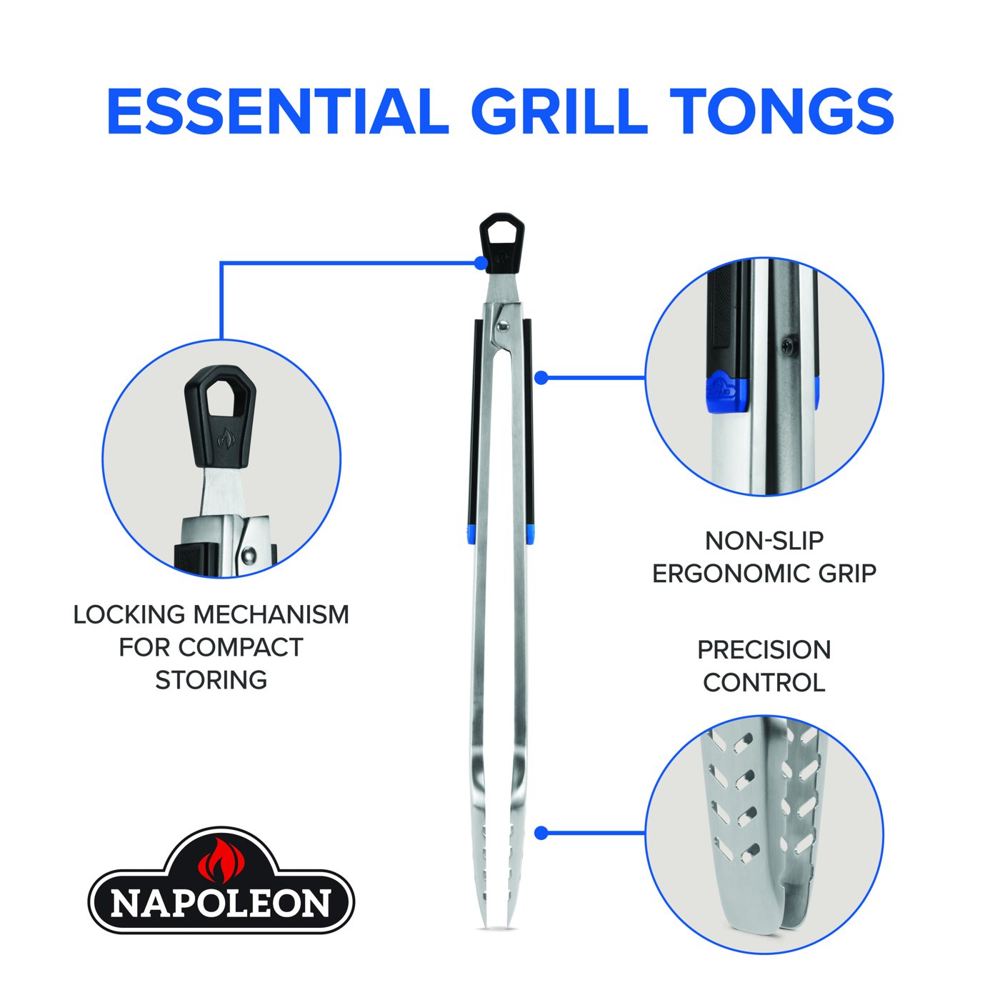 Napoleon Grill Tongs (Essential Series) Accessories & Covers