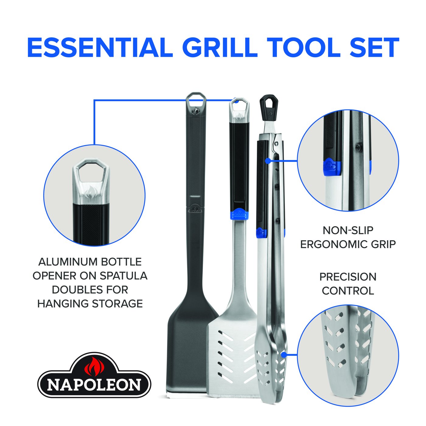 Napoleon 3-Piece Starter Tool Set (Essential Series) Accessories & Covers