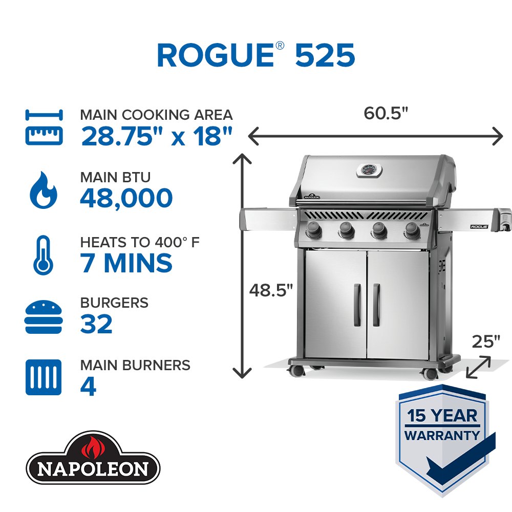 Napoleon Rogue 525 Gas Grill view 2