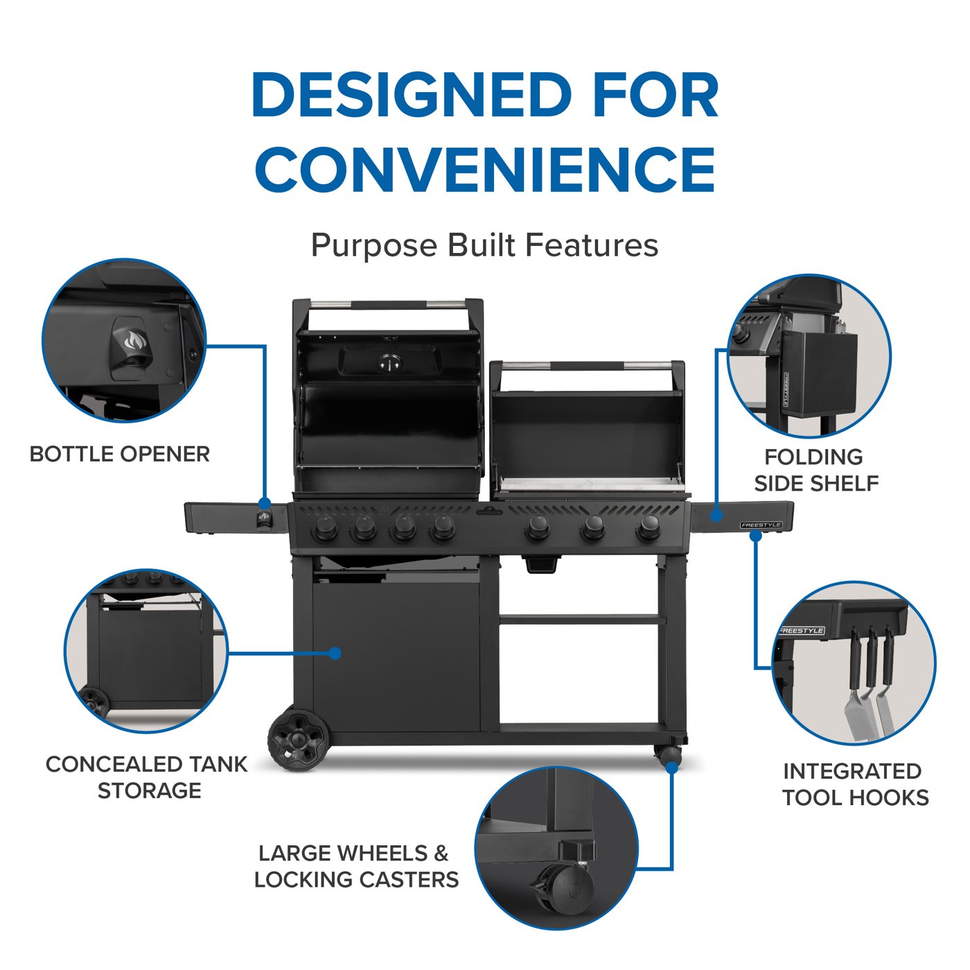 Napoleon Freestyle 425 + 24" Griddle Combo Freestyle Duo Grill & Griddle Combo view 3