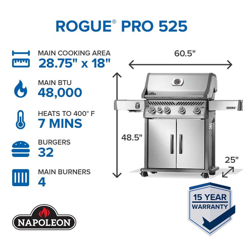 Napoleon Rogue PRO 525 Gas Grill view 2