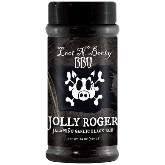 Loot N' Booty BBQ Jolly Roger Jalapeño Garlic Black Rub