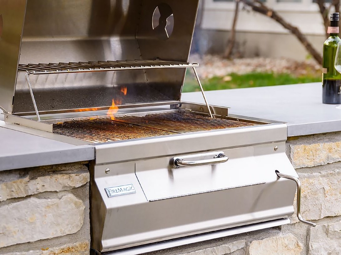 Fire Magic Legacy 24" Built-In Charcoal Grill view 3