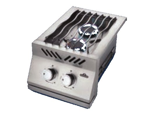 Napoleon Built-in 500 Series 12" Inline Dual Range Top Burner Built-In Side Burner view 2