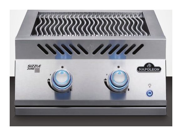 Napoleon Built-in 700 Series 18" Dual Infrared Burner Built-In Side Burner view 3