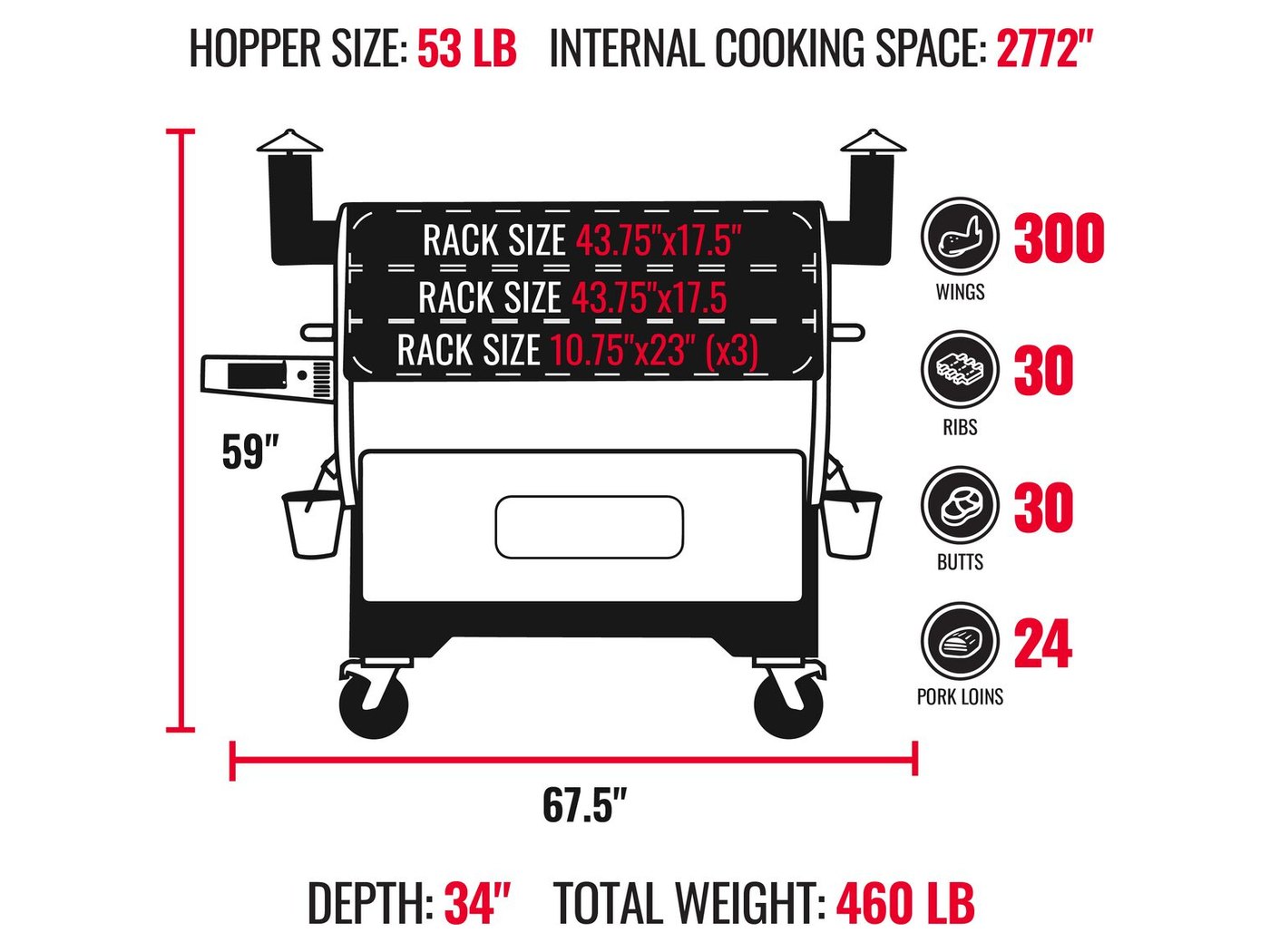 recteq RT-2500 BFG Wood Pellet Grill view 3