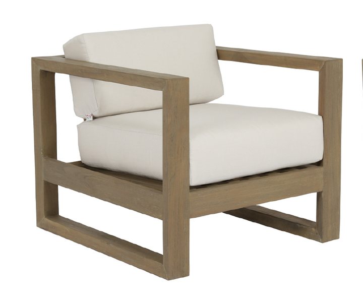 Sunset West Coastal Teak Club Chair Lounge Chairs