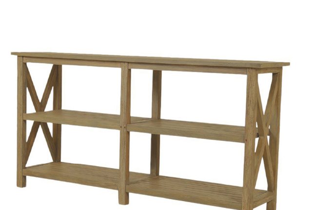 Sunset West Coastal Teak "X" Console Table Coffee & End Tables view 2