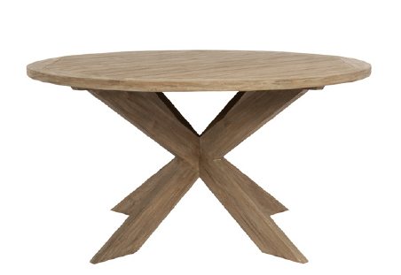 Sunset West Coastal Teak 56" Round Dining Table Dining Tables