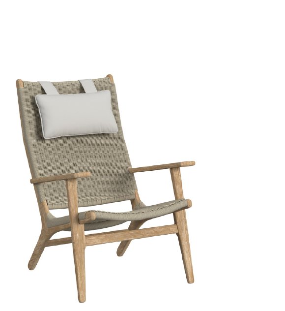 Sunset West Sedona Cushionless Highback Chair Lounge Chairs